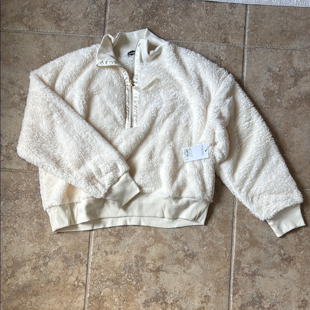Sonoma Off-White Fleece Pullover